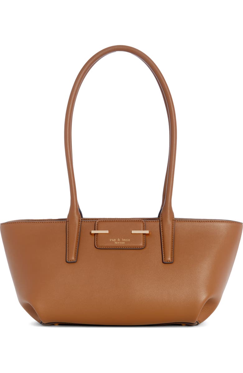 rag & bone Realm Leather Satchel, Main, color, Golden Brown