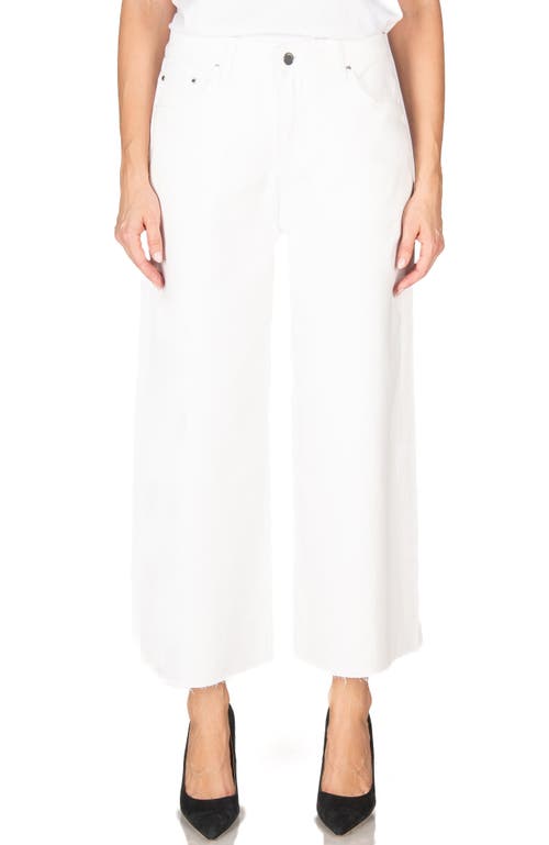 Fidelity Denim Ziggy Crop Oversize Full Jeans In White