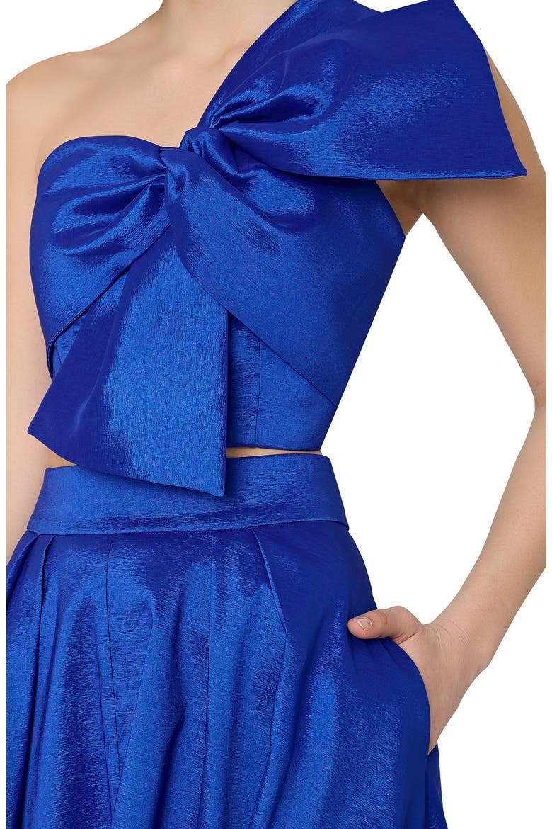 Juliet Taffeta Midi Skirt, Alternate, color, BLUE