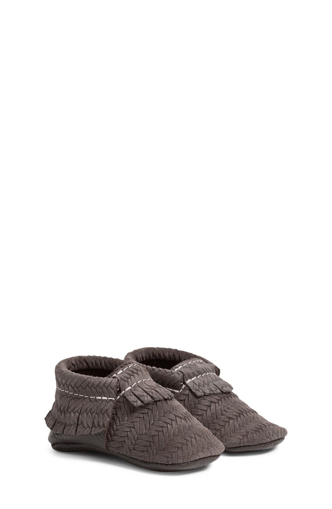 Freshly Picked 'Sweater' Woven Leather Moccasin, Main, color, 
