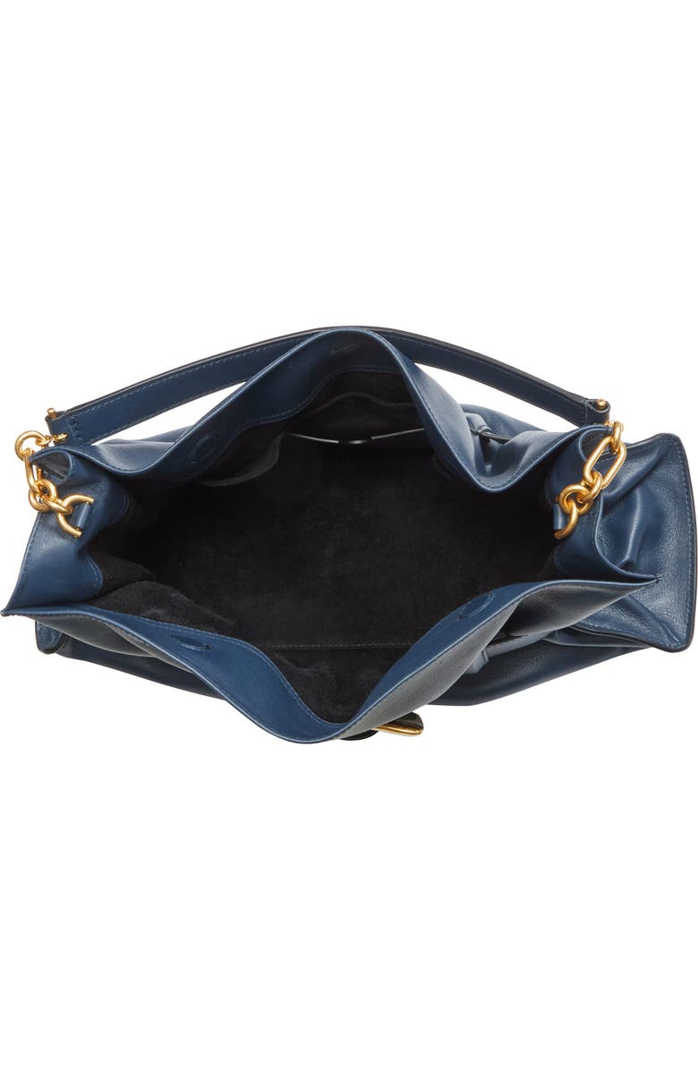 Balmain Medium Anthem Leather Tote, Alternate, color, Oil