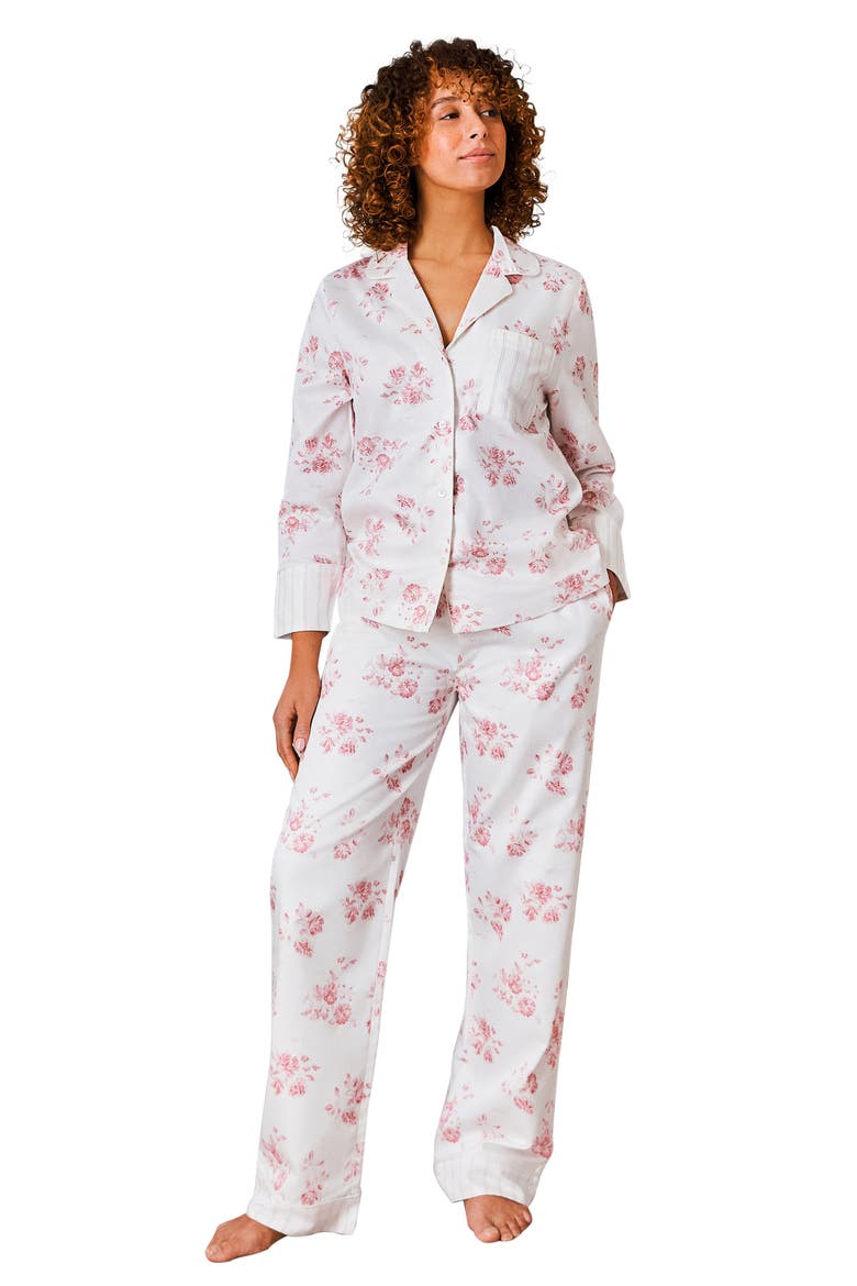 Luxury Sateen Pyjamas, Main, color, Pink