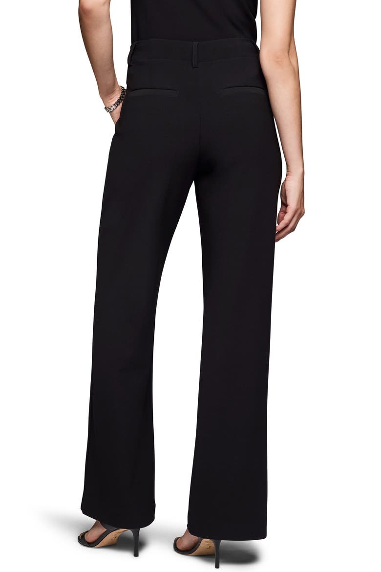 Wide Leg Scuba Knit Pants, Alternate, color, BLACK ONYX