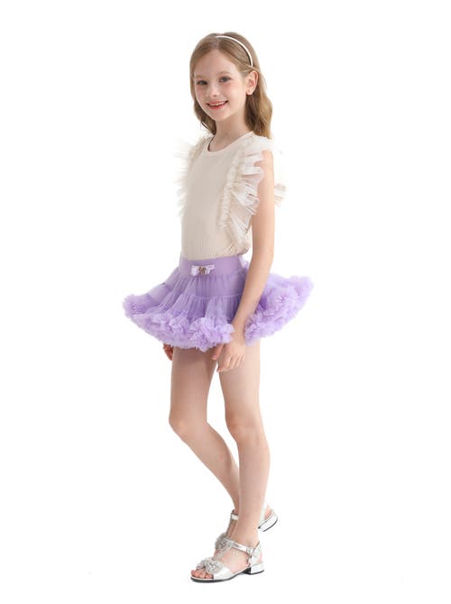 Mimi Tutu Purple Lavender Bow Tulle Skirt In Purple