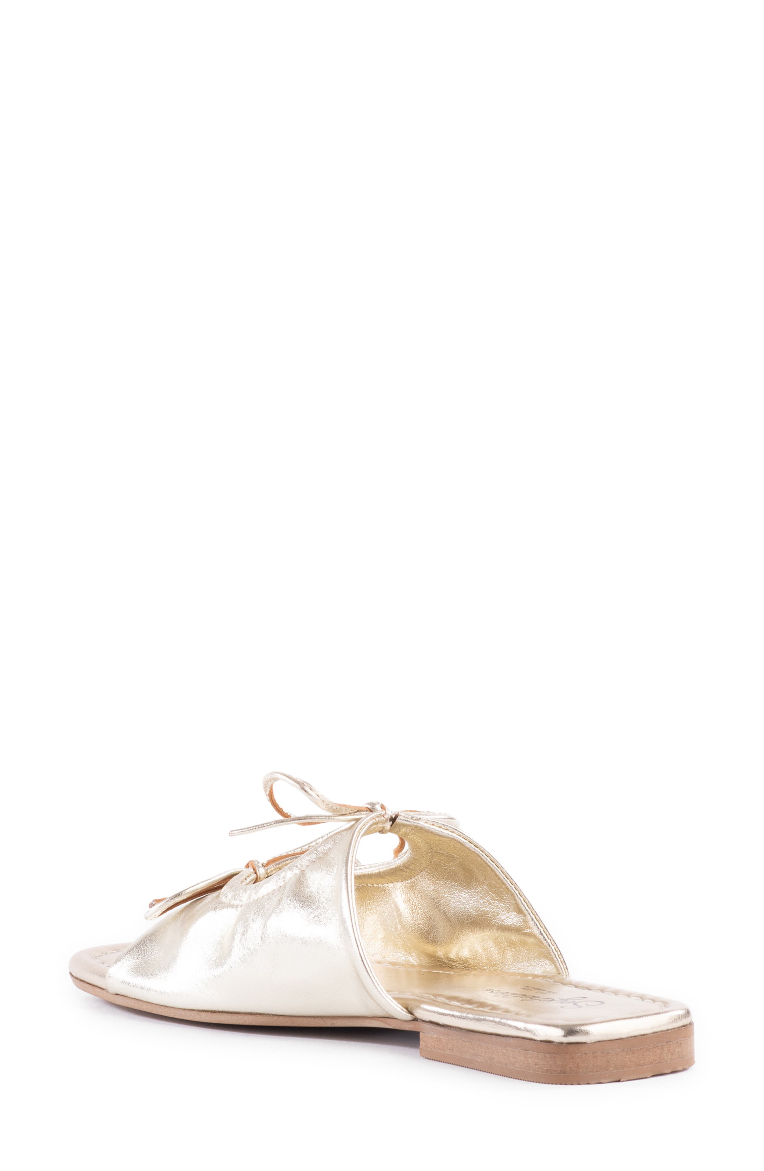 Seychelles Takes Two Slide Sandal, Alternate, color, Light Gold