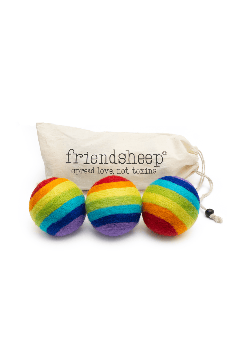 Wool Dryer Balls XL Set of 3, Main, color, Disco Rollers