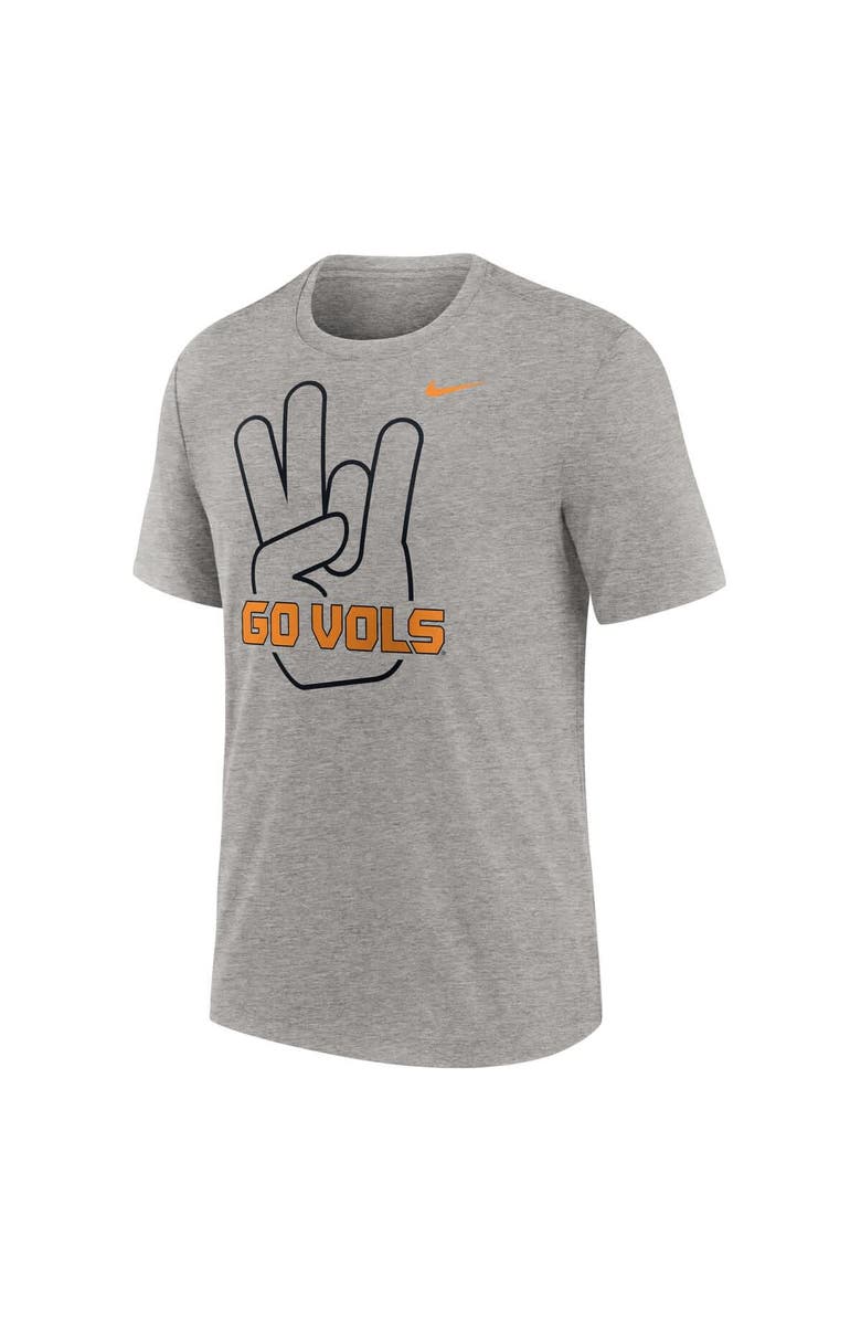 Nike Men's Nike Heather Gray Tennessee Volunteers Campus Local Tri-Blend T-Shirt, Alternate, color, 