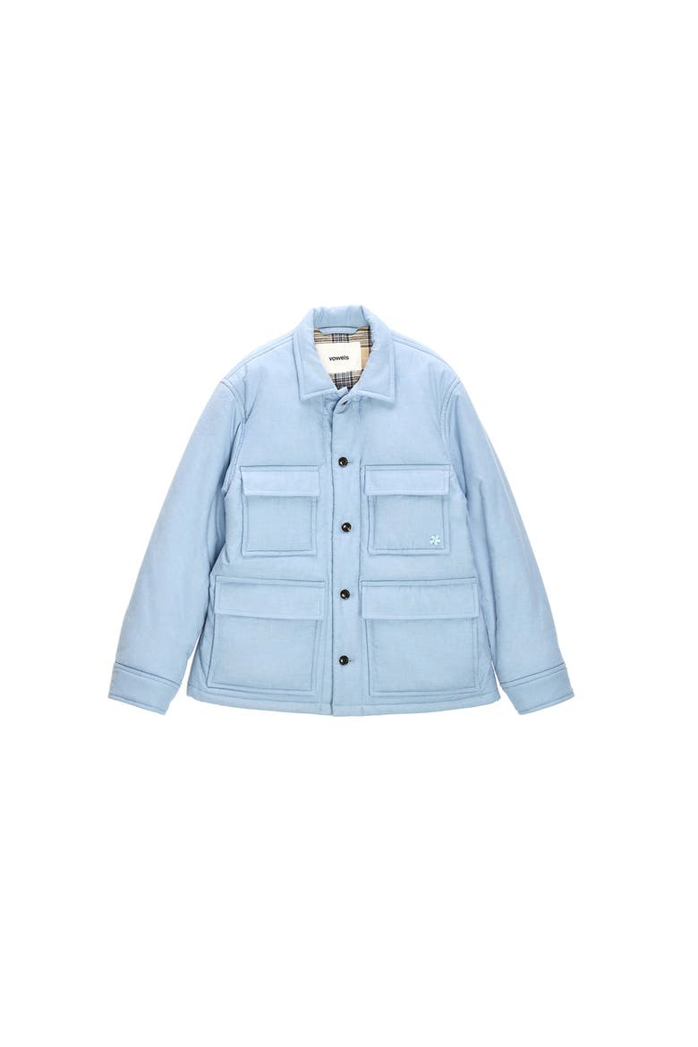 Cashmere Primaloft Chore Jacket, Main, color, Light Blue
