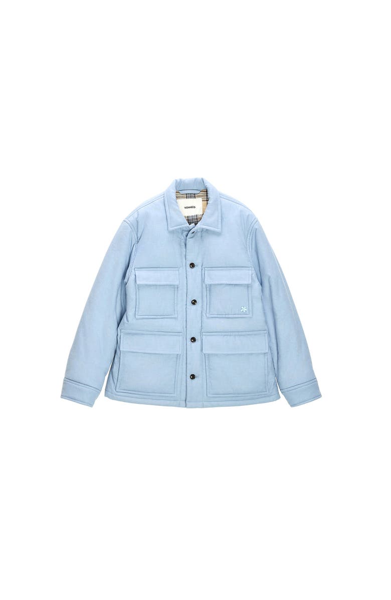 vowels Cashmere Primaloft Chore Jacket, Main, color, Light Blue