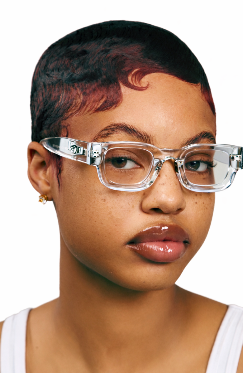 Wisdom Fashion House Clear Frame 9, Alternate, color, Clear