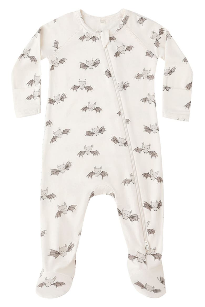 Kids' Zip Footie, Main, color, BATS AW24-NB