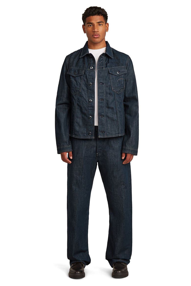Slim 3D Dart Jacket, Alternate, color, NEO RAW DENIM