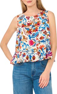 Vince Camuto Sleeveless Peplum Top