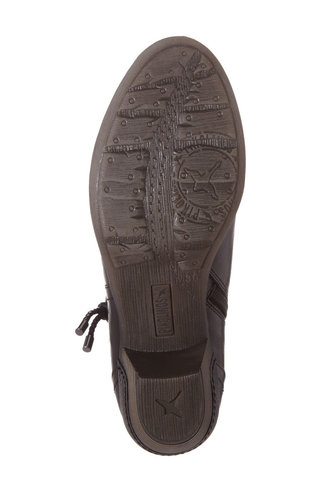 'Rotterdam' Braid Strap Bootie, Alternate, color, BLACK LEATHER