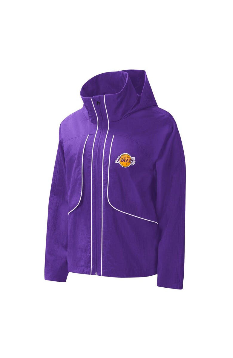 G-III 4HER BY CARL BANKS Women's G-III 4Her by Carl Banks Purple Los Angeles Lakers Last Shot Full-Zip Hoodie, Alternate, color, Purple