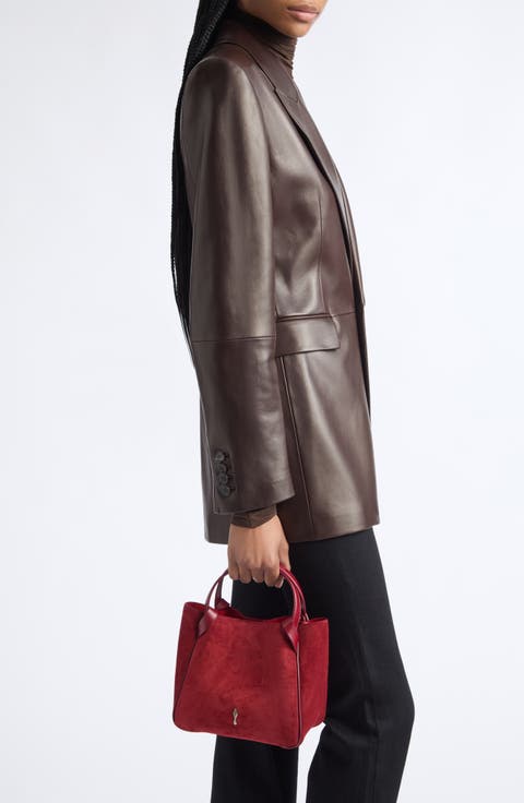 Mini Bettina Crosta Suede Tote