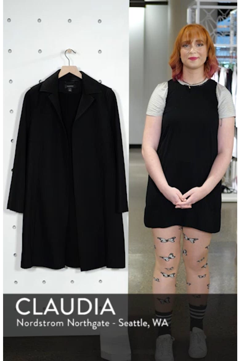 Raw Edge Wool-Blend Clutch Coat video