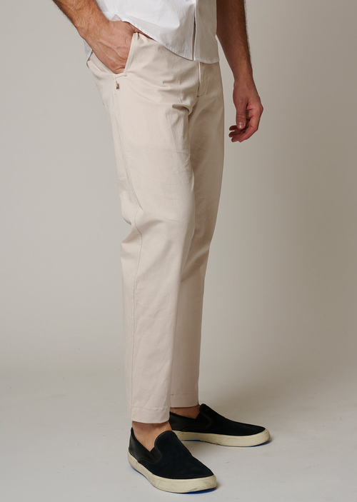 Leisure Lab Stretch Cotton Chino Pant In Shell