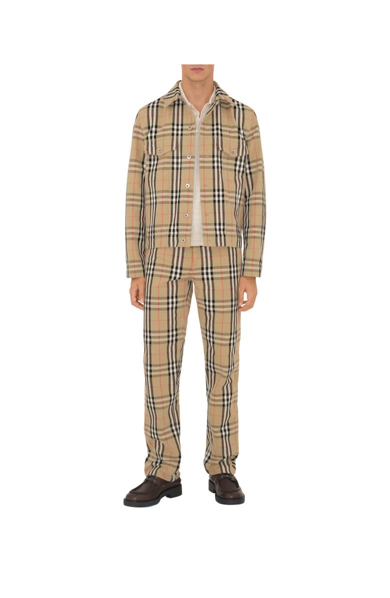 Burberry Check Cotton Jacket, Alternate, color, 