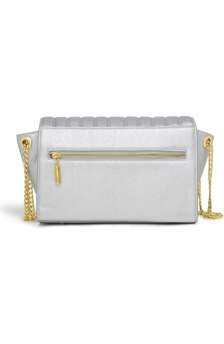 LaBante London Kensington Vegan Cross-Body Bag, Alternate, color, Silver
