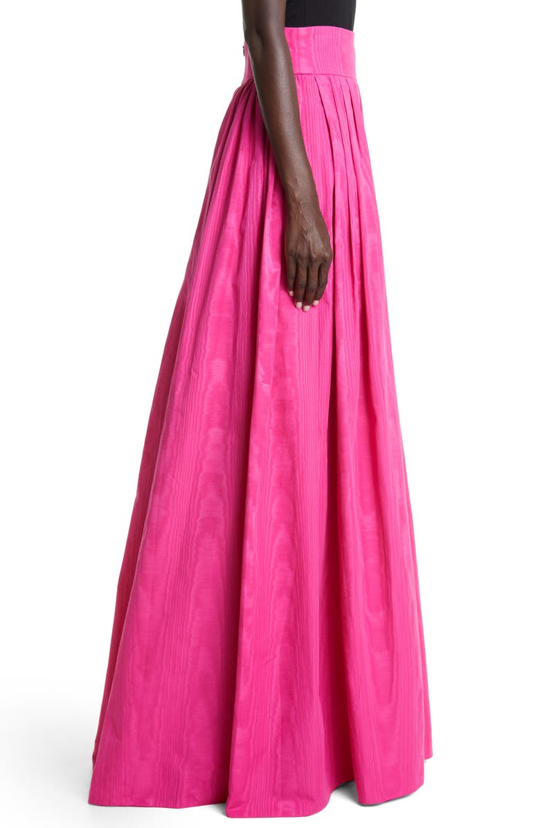 Carolina Herrera Moiré Taffeta Ball Skirt, Alternate, color,