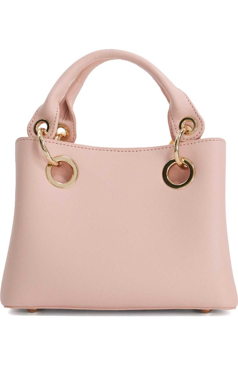 Dune London Diddydelaser Faux Leather Top Handle Bag, Main, color, Blush