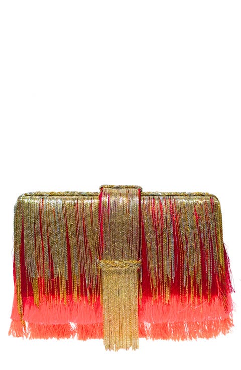 Tassel Ombre Clutch