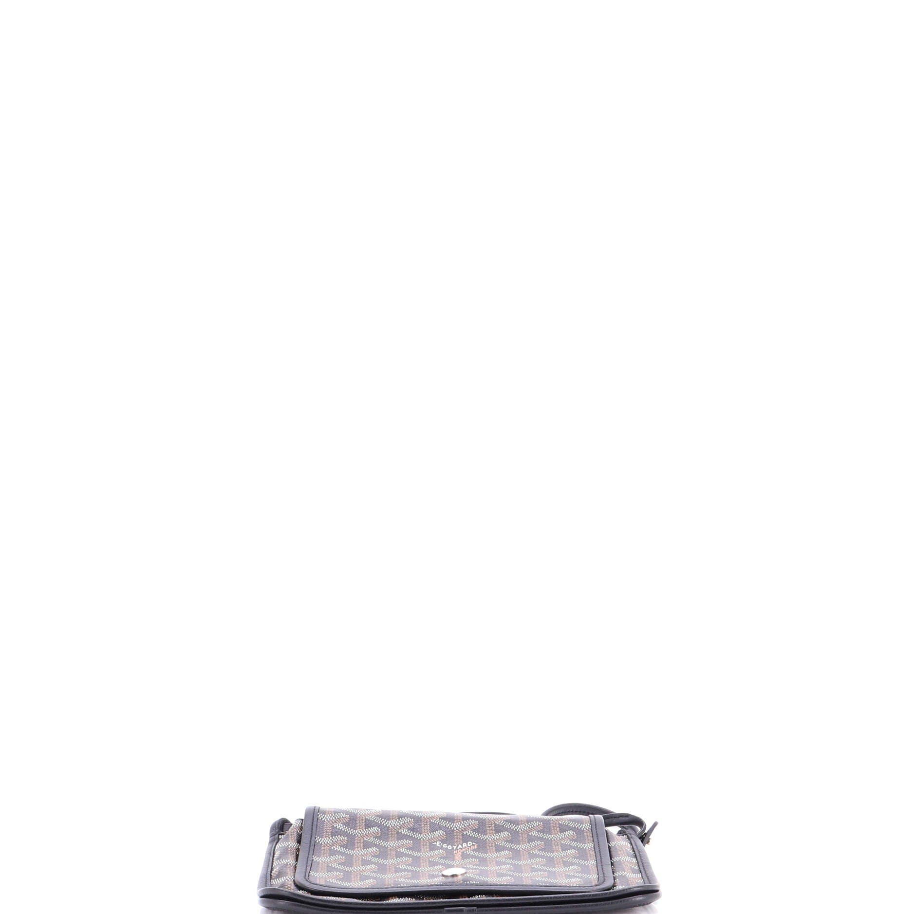 Plumet Clutch Wallet Coated Canvas, Alternate, color, Black