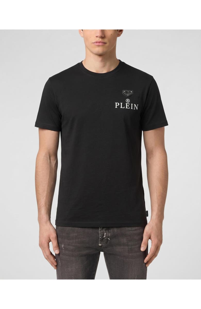 PHILIPP PLEIN Jersey T-Shirt Plein R Men, Main, color, Black