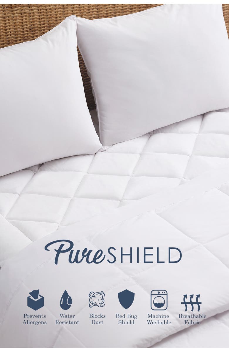 Allied Home Pure Shield Full Dust Mite/Bed Bug Resistant Mattress Pad, Alternate, color, 