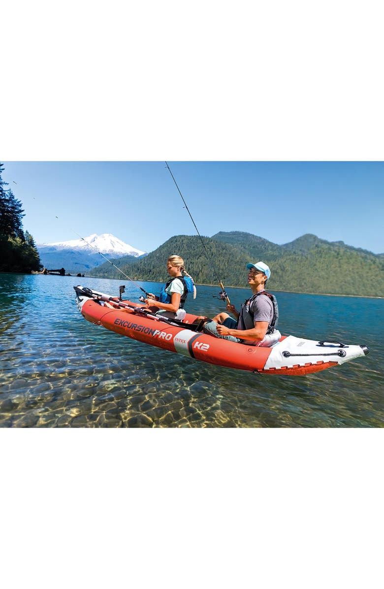 Intex Excursion Pro K2 Inflatable Kayak, Alternate, color, Multicolored