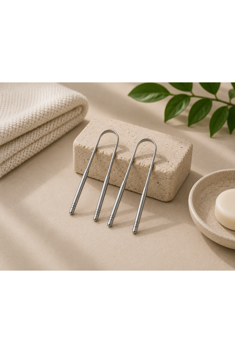 Stainless Steel Tongue Scraper, Alternate, color, Silver