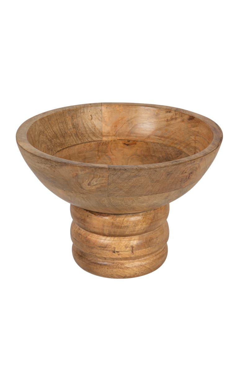 Storied Home Footed Bowl, Main, color, Brown