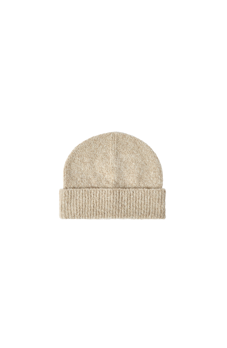 Brunello Cucinelli Virgin wool, silk and cashmere ribbed beanie, Alternate, color, Sand