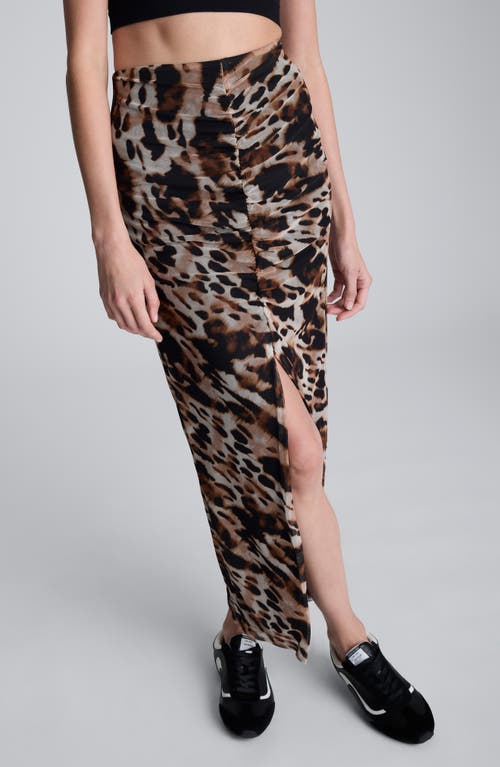 Kenneth Cole Animal Printed Pull On Mesh Skirt In Multi