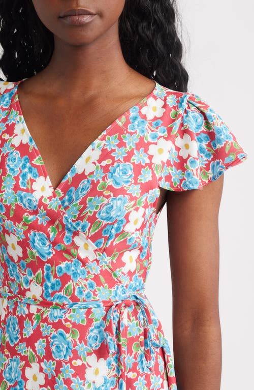 Bella Venice The Izzy Wrap Dress Floral In Multi