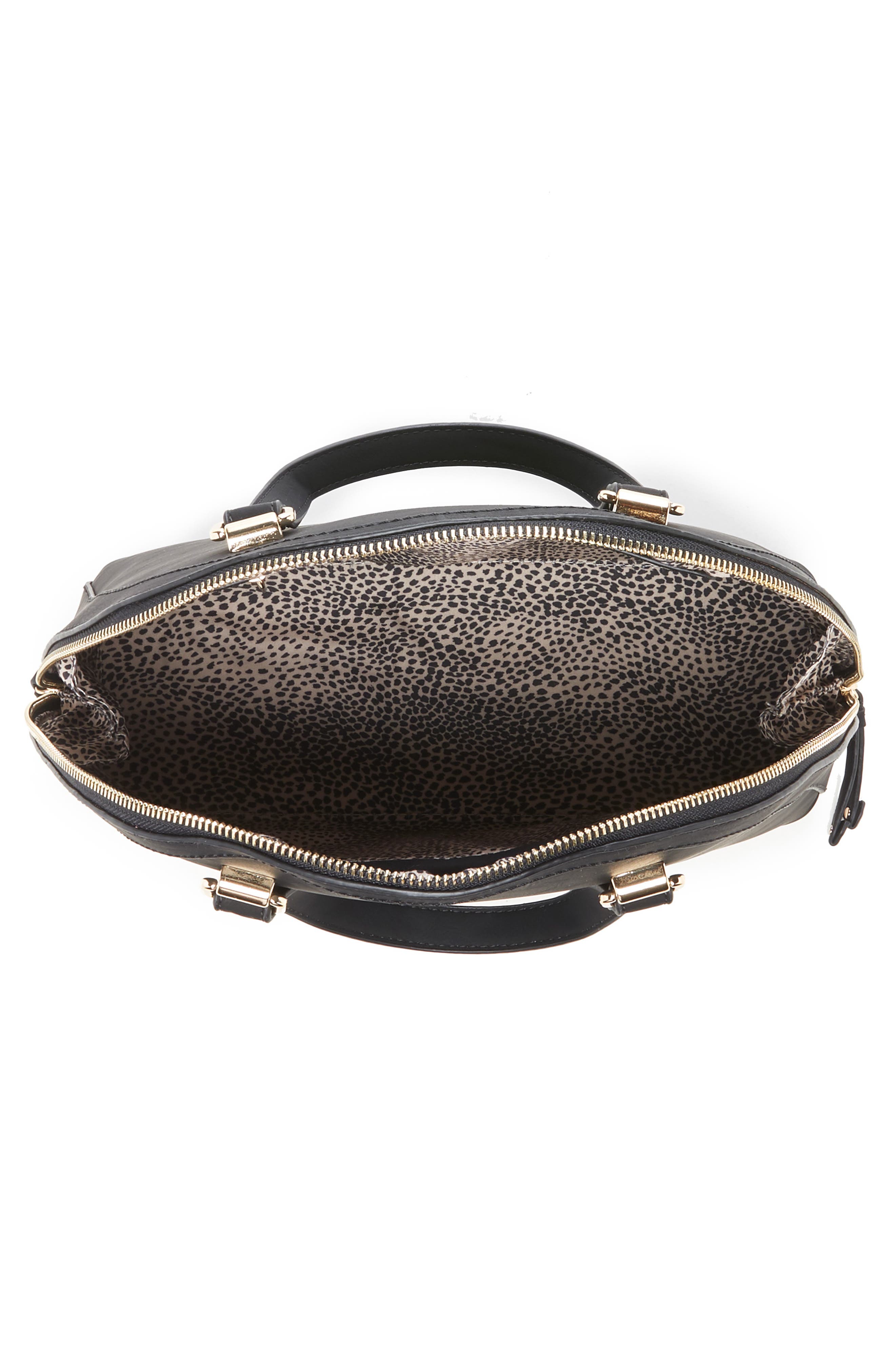 Sole Society Dwani Faux Leather Satchel, Alternate, color, 