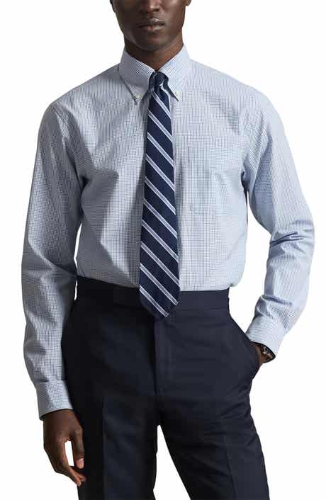 Classic Fit Check Cotton Poplin Button-Down Shirt