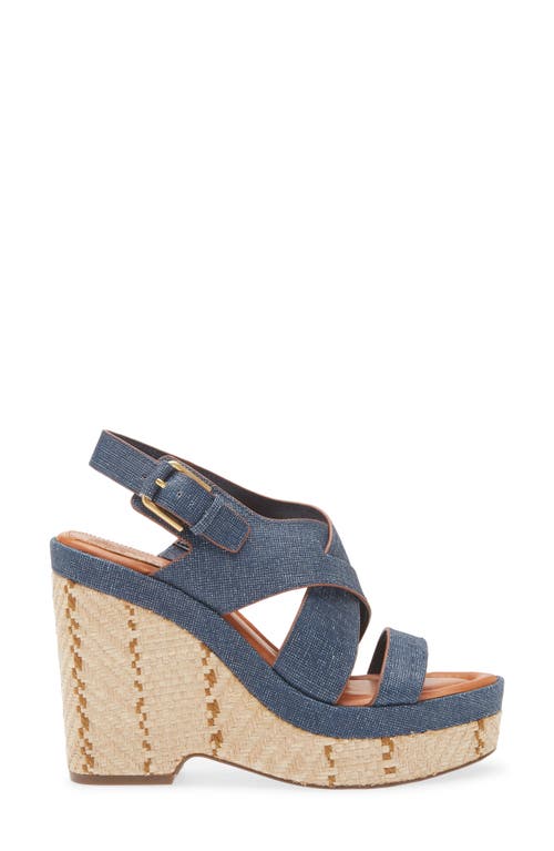 Vince Camuto Diliah Platform Wedge Sandal In Blue