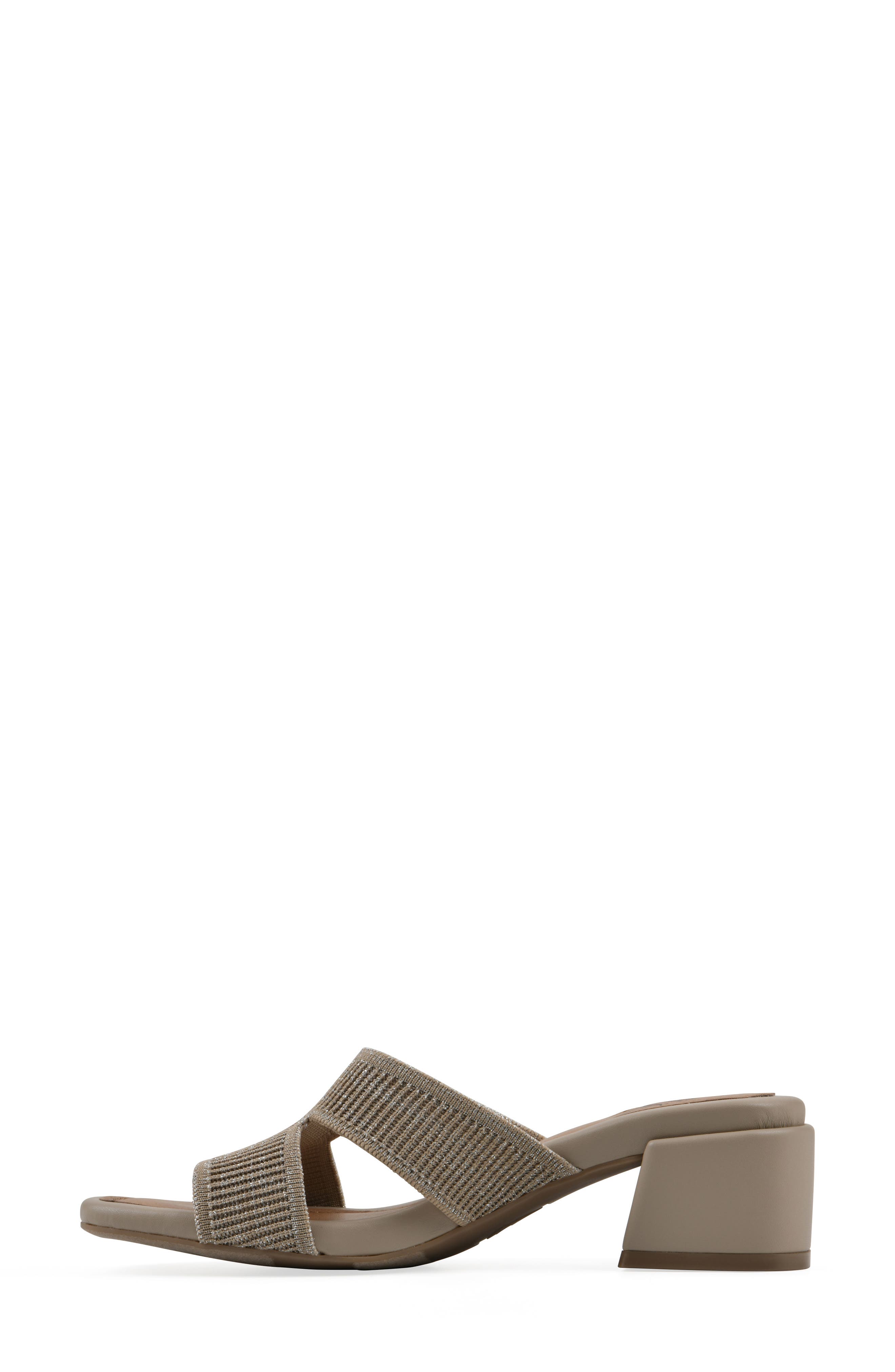 Milled Sandal, Alternate, color, GOLD FABRIC