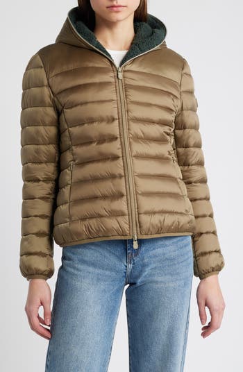 ダウンジャケット・コート SAVE THE DUCK Women Bubble Jackets D42200WIRIS2010010 Beige MEI:SAVE THE DUCK WOMAN JACKET in JADE in RAINY BEIGE - Save