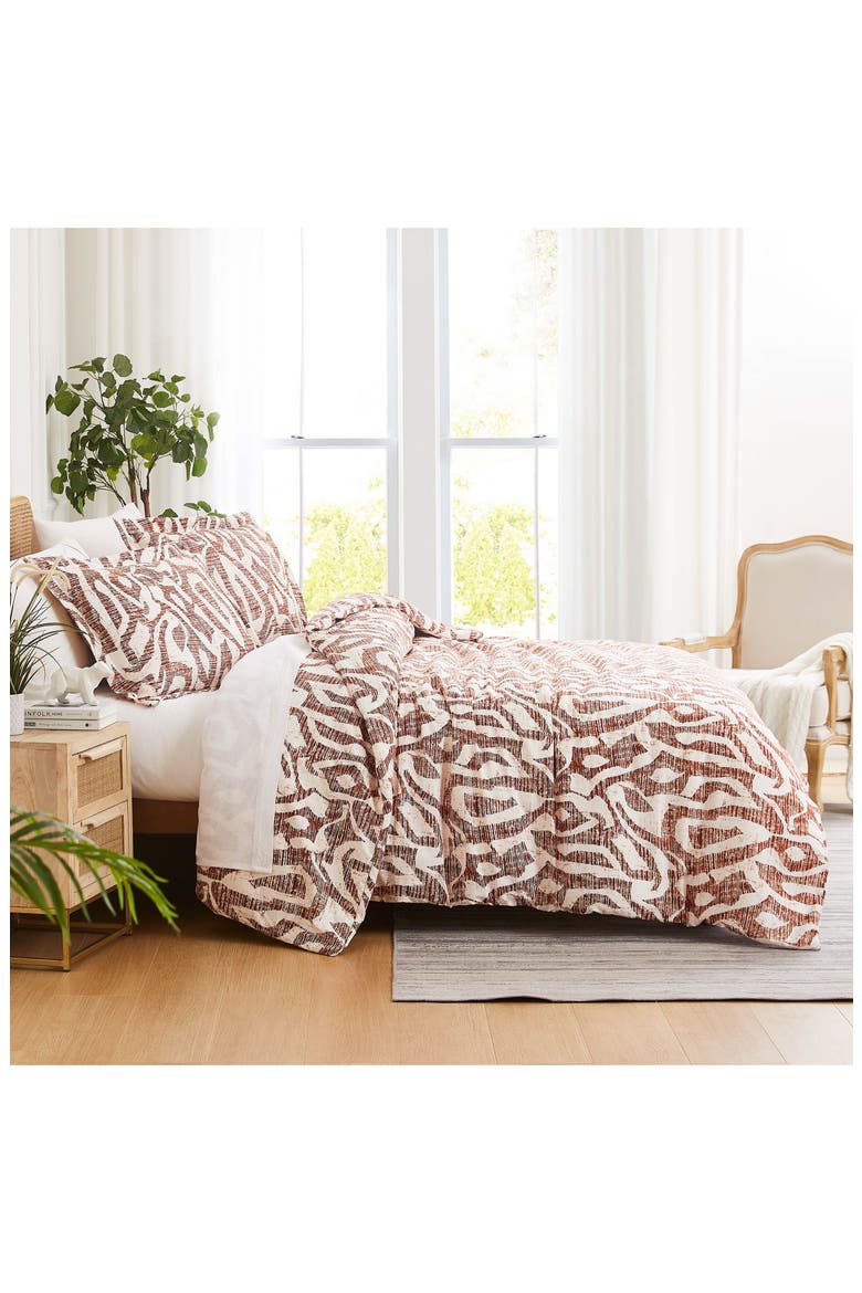 Khari Quilt & Sham Set, Alternate, color, RUST