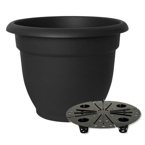 Bloem 20" Ariana Pot Planter, Black In Black