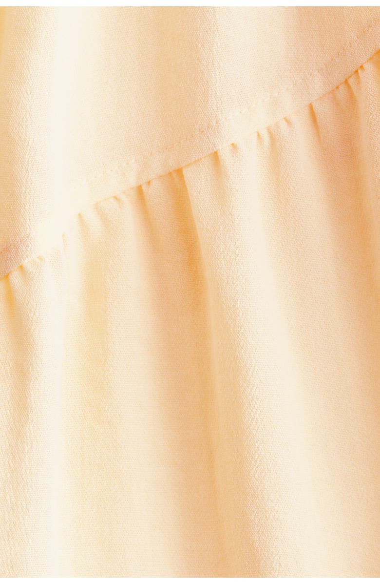 H&M Flounced Tiered Dress, Alternate, color, Light Yellow