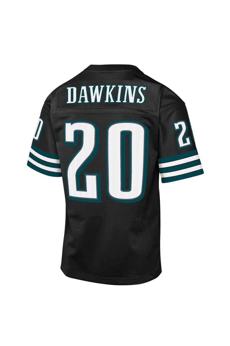 Youth Mitchell & Ness Brian Dawkins Black Philadelphia Eagles 2004 Throwback Fashion Jersey, Alternate, color, Black