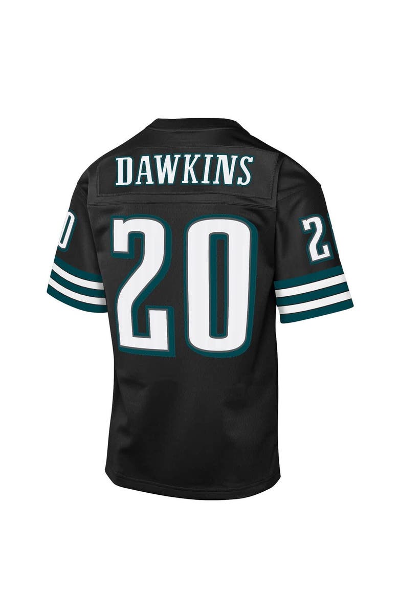 Mitchell & Ness Youth Mitchell & Ness Brian Dawkins Black Philadelphia Eagles 2004 Throwback Fashion Jersey, Alternate, color, Black