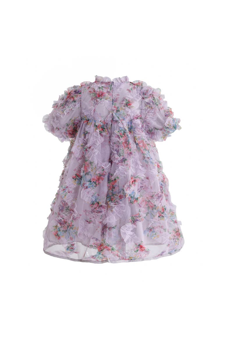Lavender Garden Ruffle Occasion Dress, Alternate, color, Purple