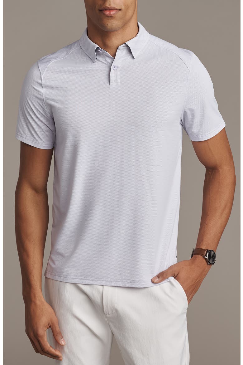 Commuter Slim Fit Performance Polo, Main, color, PURPLE HAZE MICRO GRID