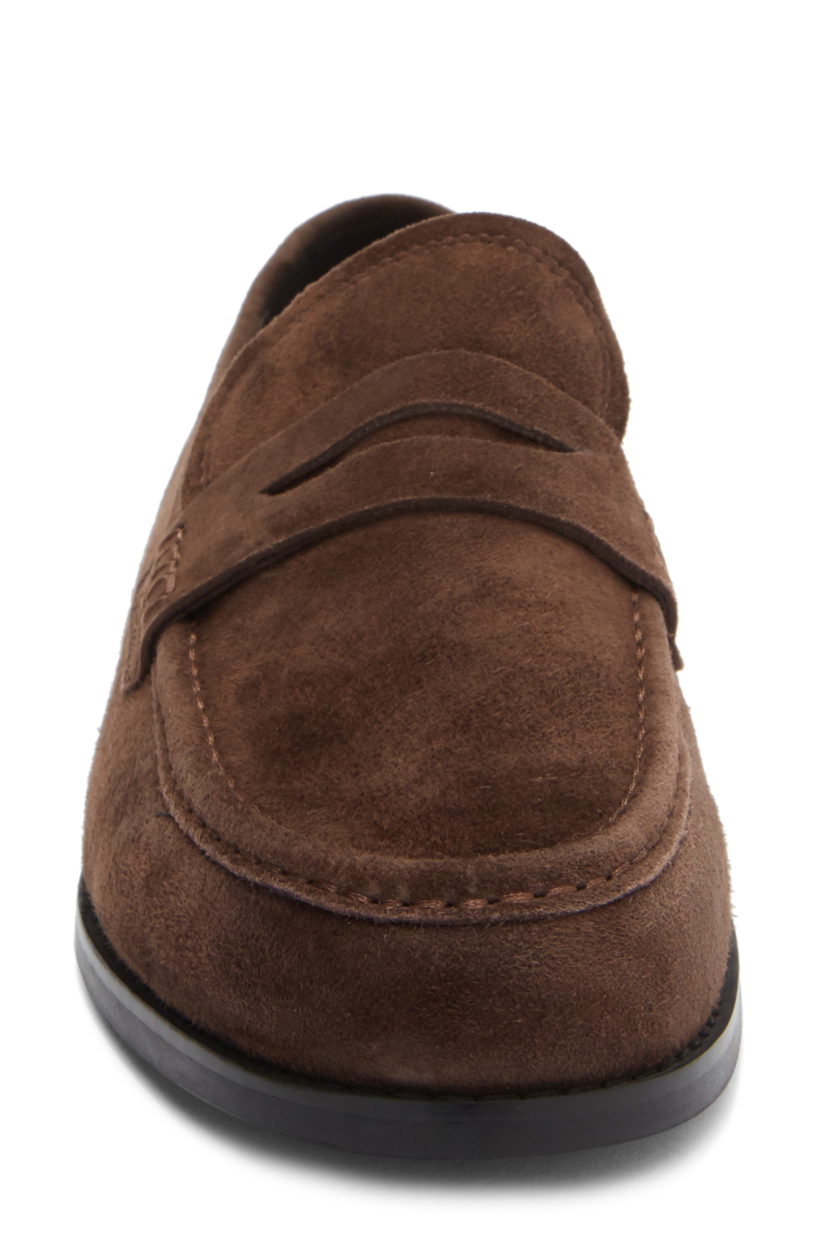 Tony Bianco Zac Penny Loafer, Alternate, color, Espresso Suede