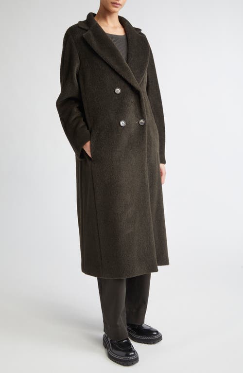 Max Mara Rosanna Longline Peacoat In Green